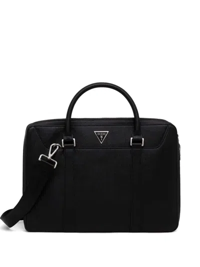 Guess Usa Certosa Laptop Bag In Black