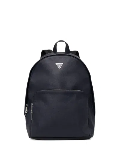 Guess Usa Certosa Textured Backpack In Blue