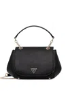 Guess Usa Chain-strap Logo-plaque Shoulder Bag In Black