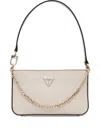 Guess Usa Chain-strap Logo-plaque Tote Bag In Neutral
