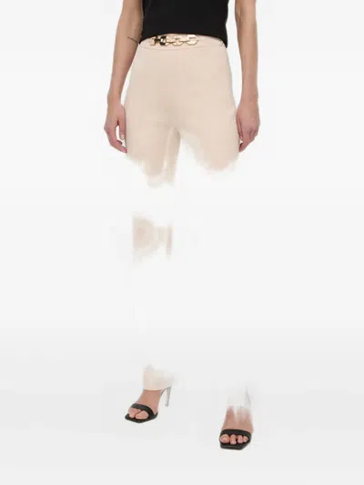 Guess Usa Chain-trim Trousers In Neutral