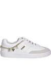 Guess Usa Charm-detail Sneakers In White