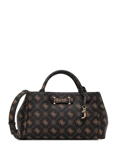 Guess Usa Charm-detail Tote Bag In Black