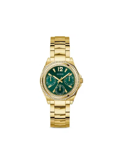 Guess Usa Chronograph Quartz 36mm In Gold