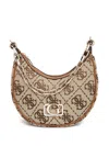 Guess Usa Signature Logo Print Shoulder Bag