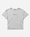 GUESS USA WOMEN S CLASSIC LOGO BABY TEE ALABASTER