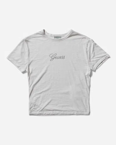 Guess Usa Classic Logo Baby Tee Alabaster In White