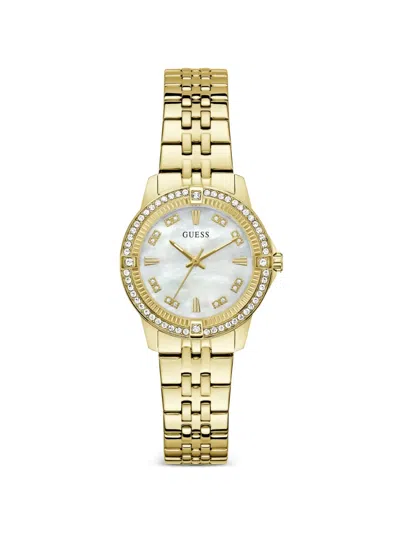 Guess Usa Colette 32mm Watch In Gold