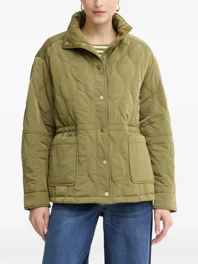 Guess Usa Corine Quilted Drawstring Jacket In Green