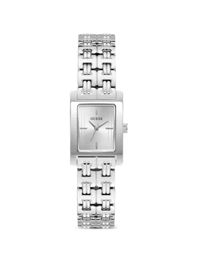Guess Usa Cove Rectangular-face 23mm Watch In Metallic