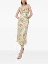 Guess Usa Cowl-neck Floral Dress In Multi