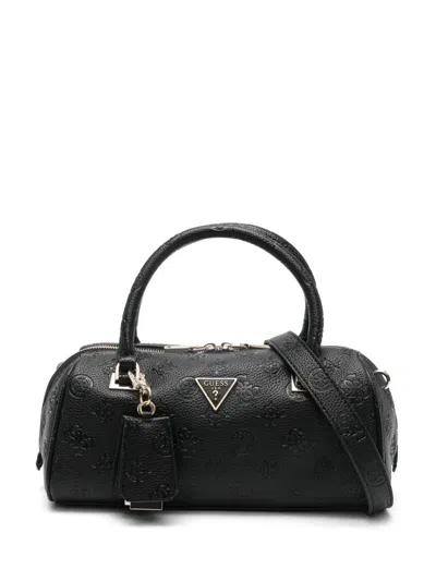 Guess Usa Cresidia Ii Embossed Top-handle Tote Bag In Black