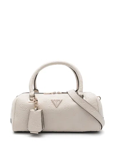 Guess Usa Cresidia Ii Embossed Tote Bag In Neutral