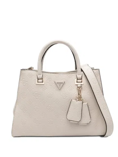 Guess Usa Cresidia Ii Logo-plaque Tote Bag In Neutral
