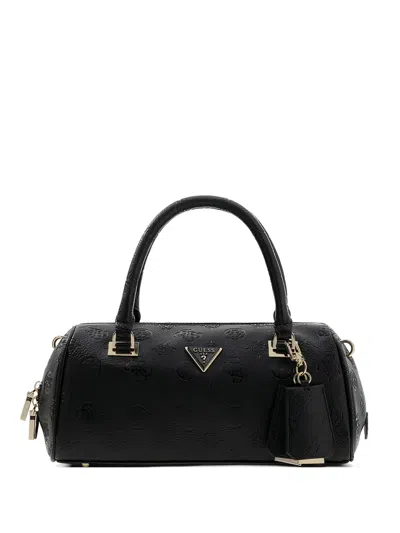Guess Usa Cresidia Logo-debossed Tote Bag In Black