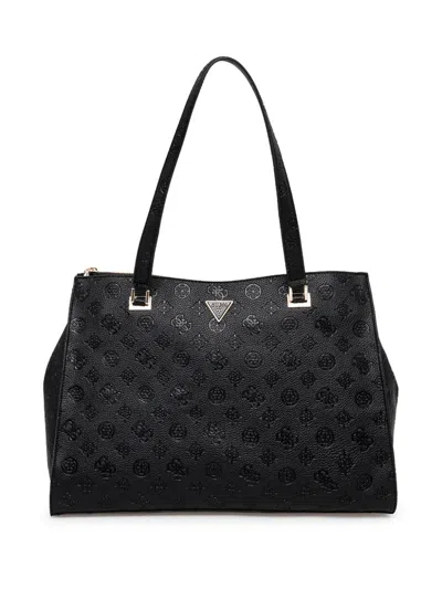 Guess Usa Cresidia Shoulder Bag In Black
