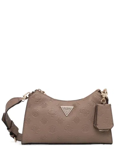 Guess Usa Cresidia Shoulder Bag In Brown