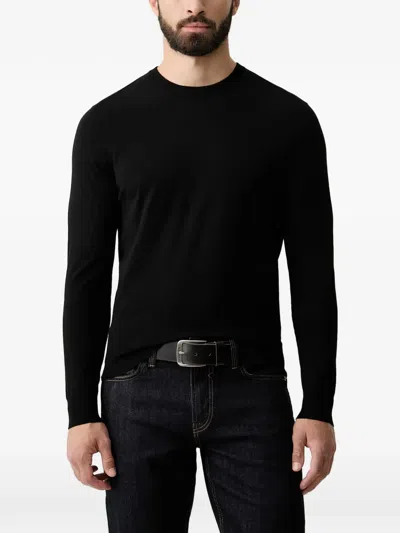 Guess Usa Crew-neck Sweater In Black