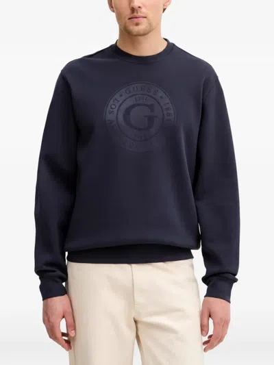 Guess Usa Crew-neck Sweatshirt In Black