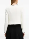Guess Usa Crochet-trimmed Buttoned Jacket In White