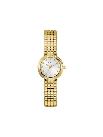 Guess Usa Crystal-embellished 28mm In Gold