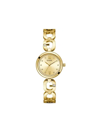 Guess Usa Crystal-embellished 30mm In Neutrals