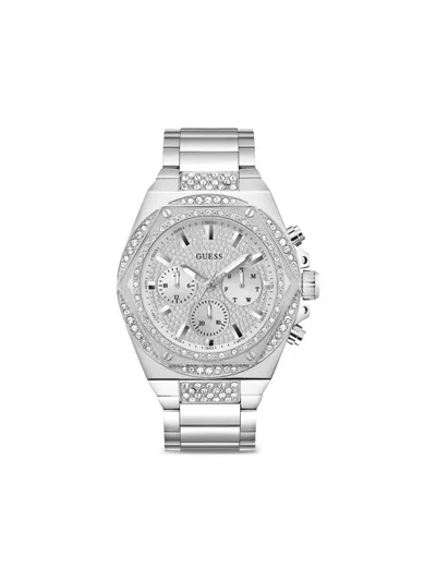 Guess Usa Crystal-embellished 40mm In Grey