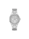 Guess Usa Crystal-embellished 40mm In Grey