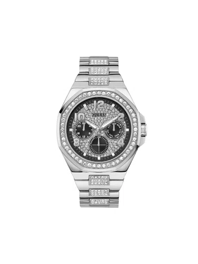 Guess Usa Crystal-embellished 46mm In Black