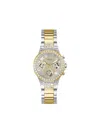 Guess Usa Crystal-embellished Quartz 36mm In Brown