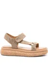 Guess Usa Crystal-embellished Sandals In Neutrals