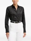 Guess Usa Crystal-embellished Shirt In Black