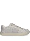 Guess Usa Crystal-embellished Sneakers In Neutrals
