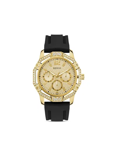 Guess Usa Crystal Glitz 46mm In Gold