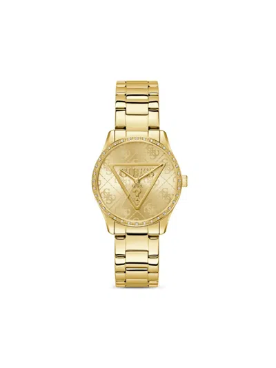 Guess Usa Crystal Quartz 38mm In Gold