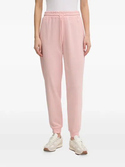 Guess Usa Crystal-embellished Track Pants In Pink