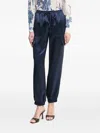 Guess Usa Cuffed Cargo-pocket Trousers In Blue