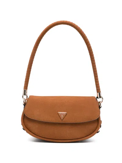 Guess Usa Danya Shoulder Bag In Brown