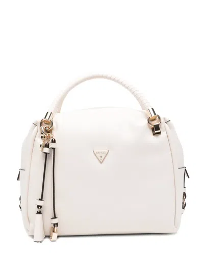 Guess Usa Danya Tassel Leather Tote Bag In Blue