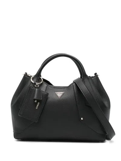 Guess Usa Darcy Charm Tote Bag In Black
