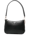 Guess Usa Daryna Ii Logo-plaque Shoulder Bag In Black