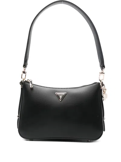 Guess Usa Daryna Ii Logo-plaque Shoulder Bag In Black