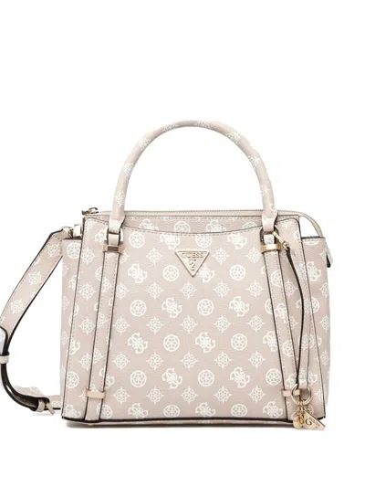 Guess Usa Daryna Logo-plaque Tote Bag In Neutral