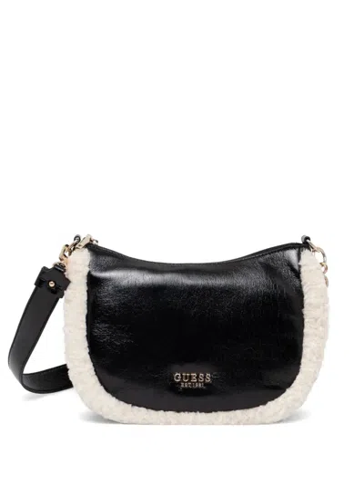 Guess Usa Davika Shoulder Bag In Black