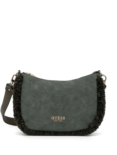 Guess Usa Davika Shoulder Bag In Green