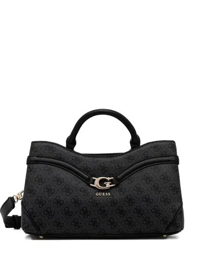 Guess Usa Dea 4g-logo Tote Bag In Black