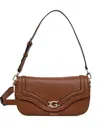 Guess Usa Dea Logo-plaque Cross Body Bag In Brown