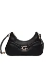 Guess Usa Dea Logo-plaque Shoulder Bag In Black