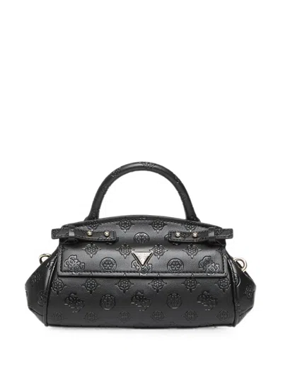 Guess Usa Diana Logo-embossed Top-handle Tote Bag In Black