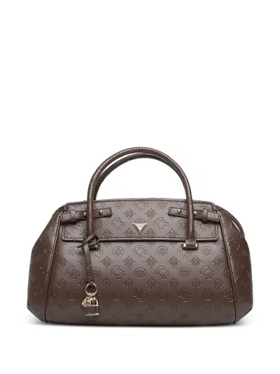 Guess Usa Diana Satchel Bag In Brown